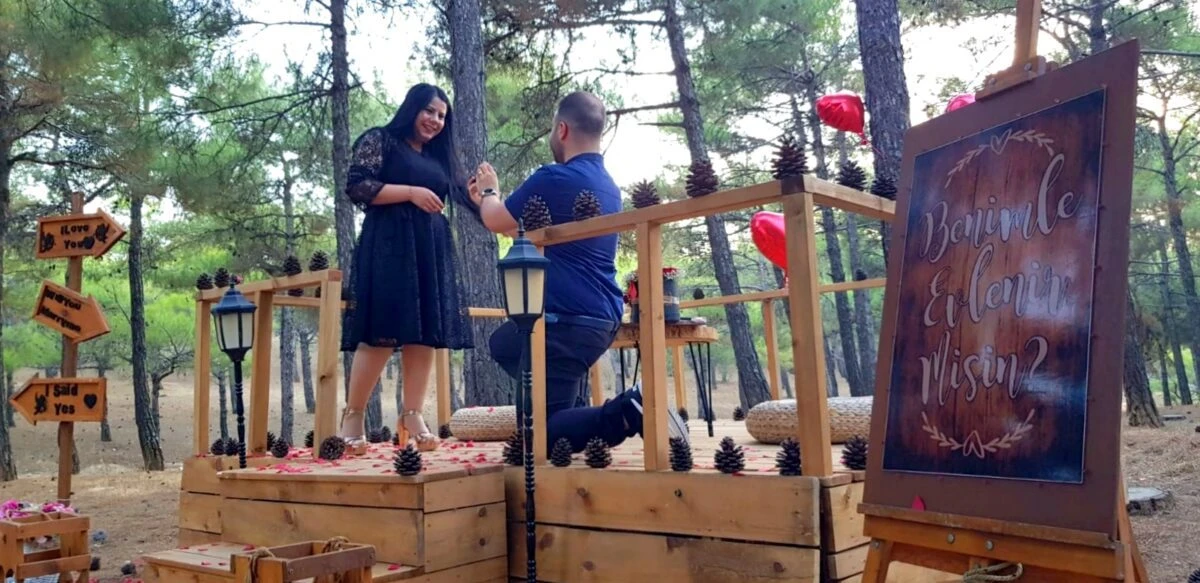 iskelede evlilik teklifi